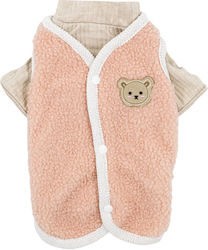 Set Vest T-shirt Dog Pink Ecru Polyester Cotton Size Xxl