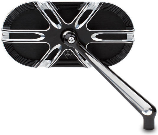 Arlen Ness Right Motorcycle Mirror Harley Davidson Other Motorcycles Black Deep Cut Caged Mirror