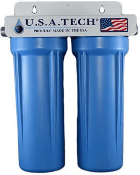 USA Tech Ufhp Single Under Sink Water Filter Device ½" Pipe Cross Section with Faucet and Replacement Filter WFI0451
