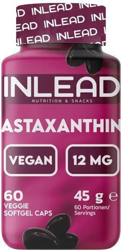Inlead Nutrition Astaxanthin 12mg Special Food Supplement 60 Vegetable Capsules