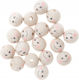 Holzperlen Smile Faces Traumfänger 2cm 40g