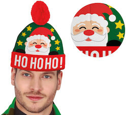 Winter Christmas Hat Pompom Santa Claus Ho Ho Ho Christmas Star