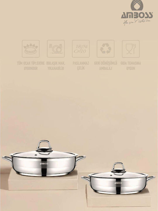 SteweHome Pans Set with Non-stick Coating 4 Pieces