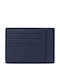 Leather Men's Wallet with RFID Blue