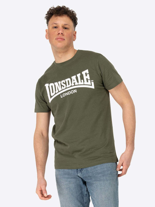 Lonsdale Fulwood Αθλητικό T-shirt Olive/white