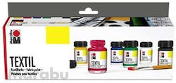 Fabric Paints Marabu Set 6x15 Ml Textil Starter