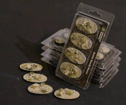 Gamers Grass Gamers Grass Bases Oval Badlands 60 Mm 4 Pcs