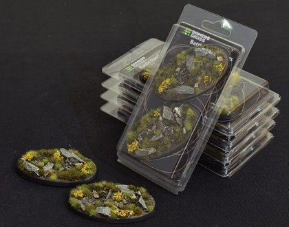 Gamers Grass Gamers Grass Bases Oval Highland 90 Mm 2 Pcs