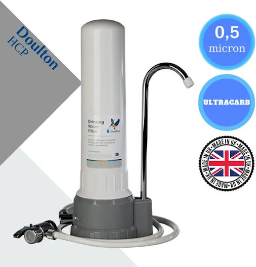 Doulton Hcp Συσκευή Φίλτρου Νερού Μονή Άνω Πάγκου με Ανταλλακτικό Φίλτρο WFI0438