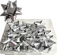 11 Cm Silver Adhesive Rosettes 15 Pcs 1 Pack