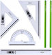 Memobe Zeichensatz 20 cm Lineal + 2 Bleistifte Mk109-00