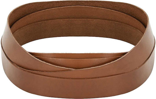 vidaXL Leather Brown Lace Length 5m
