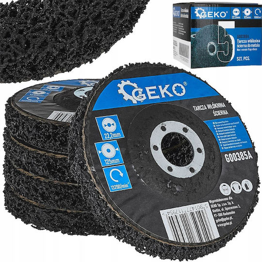 Clean&strip 125x22.2 Нетъкан Абразивен Диск За Метал Geko G00385a