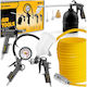 8-piece Pneumatic Tool Set Humberbg Hm-256 Compressor Compressor