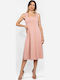Summer Midi Dress Nude