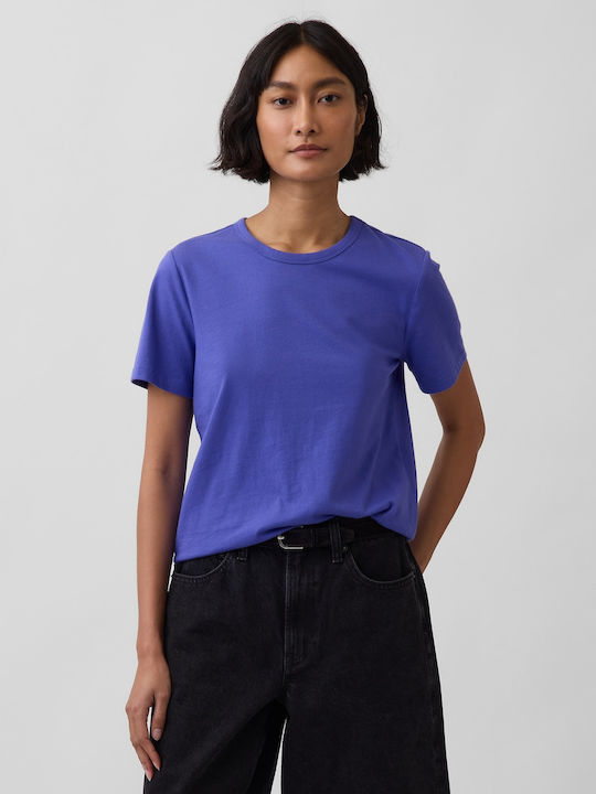 GAP Women's Crop Cotton Top Alice Blue