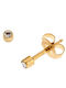 Senza Senza Gold Plated Steel Stud Earrings with Stones