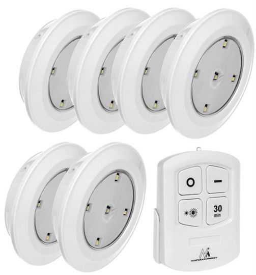 LED Notfallleuchte Für Kleiderschrank Mit Stromquelle Batterie Und Fernbedienung Set