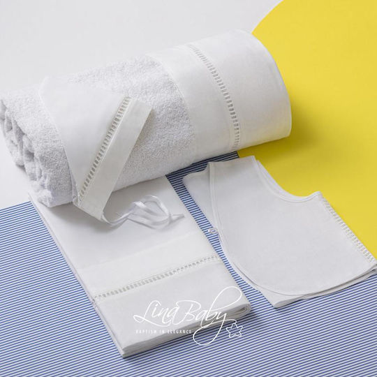 Lina Baby Christening Oilcloths Nisi Ecru
