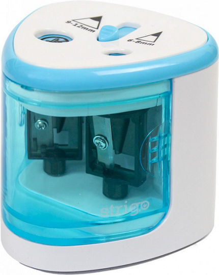 Strigo Electric Pencil Sharpener Blue Two-hole