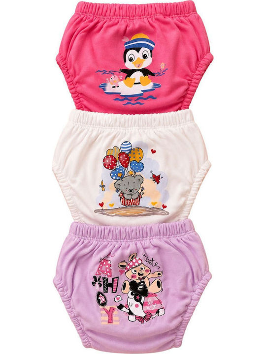 Poopes Set Kids Underwear Potty Training Pants 3 Pieces Multicolour