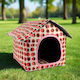 Pawvilla Outdoor Strawberry Waterproof Foldable Outdoor Cat House