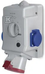 Scame Optima Industriesteckdose Typ 513.1657-1FNR