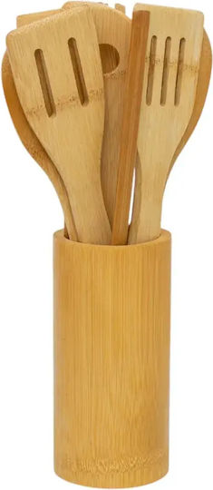 Set De Ustensile De Gătit Din Lemn Cu Suport 9 Bucăți Cb2501