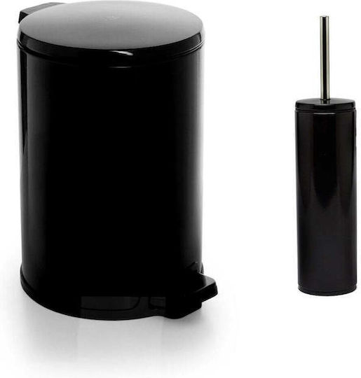 SteweHome Coș De Baie Inox 12l Negru