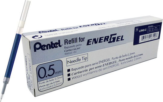 Pentel 12 Пълнители За Химикалки Средна Синя