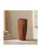 Decorative Aluminum Vase Red 9x9xH15cm
