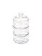 Set of 3 General Use Glass Jars with Lid Transparent 500ml