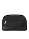 Neseser Cosmetic Negru Din Material Piele Eco Dimensiuni 25.5x14x6 Cm Geantă De Toaletă De Călătorie Impermeabilă Universală Geantă De Machiaj Spațioasă Ușoară Zg981