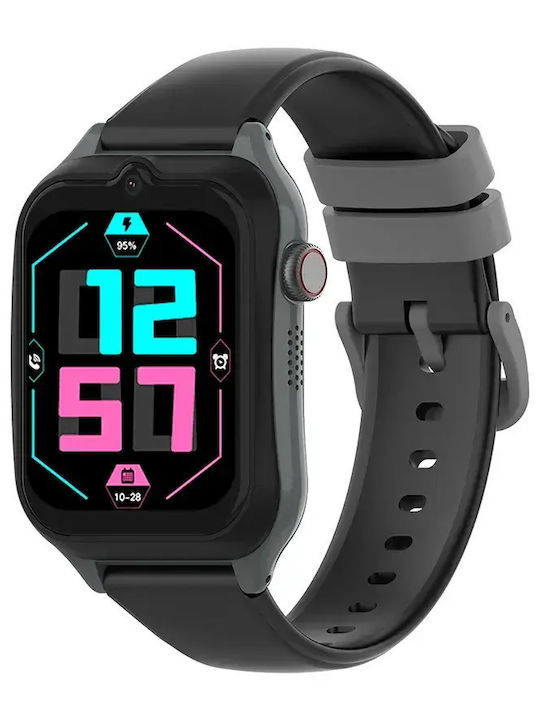 Nubki Kinder-Smartwatch 4G mit GPS und Kamera Schwarz