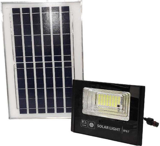 Jortan Στεγανός Ηλιακός Προβολέας LED 60W Ψυχρό Λευκό 6500K με Τηλεχειριστήριο IP67