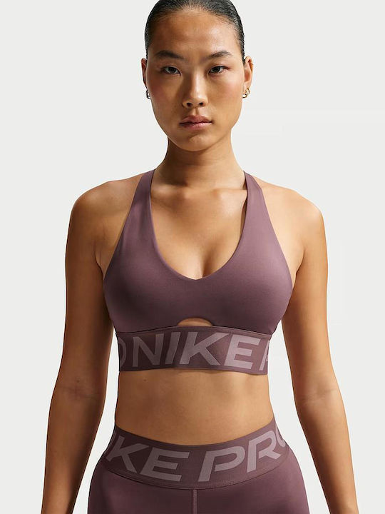 Nike Pro Γυναικείο Μπουστάκι Μωβ