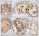 Wooden Shapes Wooden Mix Christmas 24pcs