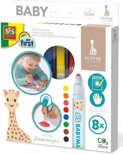 Ses Creative Μαρκαδόροι Ζωγραφικής Σετ 8 χρώματα