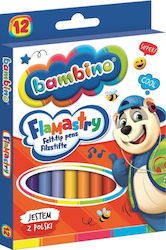 Bambino Mio Markere de Desen Lavabile Set 12 Culori Bambino Mio Markere de Desen Lavabile Set 12 Culori