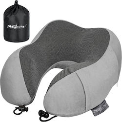 Activ Space Μαξιλαράκι Ταξιδίου Memory Foam Γκρι