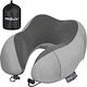 Activ Space Μαξιλαράκι Ταξιδίου Memory Foam Γκρι