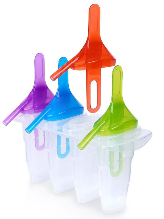Excellent Houseware Bakeware Tin Ice Cream Ice Lolly 21x11x19cm 4 Pieces