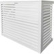 Decoclim Xxl 100yx145mx85-100b Cm Outdoor Air Conditioner Unit Cover White