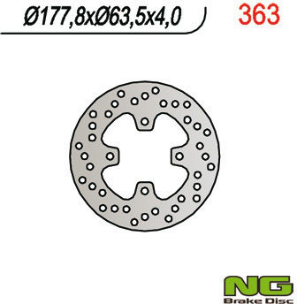 Ng Vorderseite Motorrad Bremsscheibe Polaris Predator 500 178mm 4mm