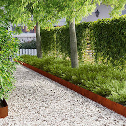 vidaXL Metal Garden Hedge in Brown Color 15cm x...