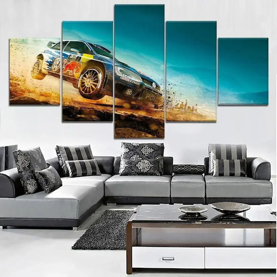 Kids Wall Art 5 Piece Fast & Furious Rally Car