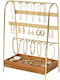 Metal Jewellery Stand Gold 25.5x17cm