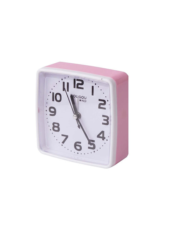 Avizar Table Clock Bedroom 13cm Clear Precise Time Display Pink