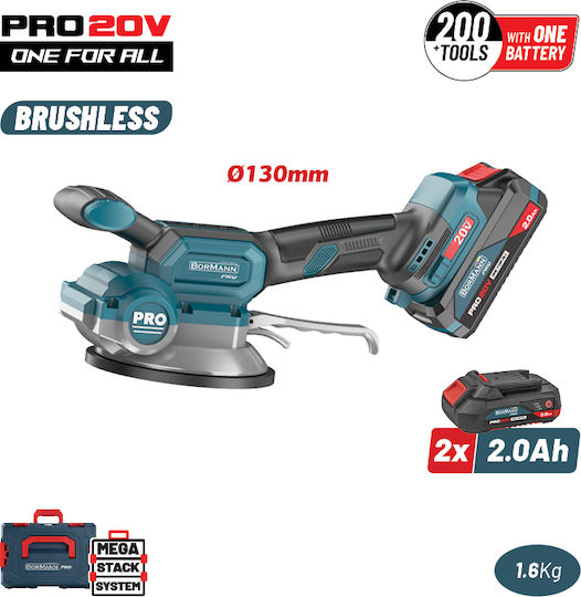 Bormann BBP5426X22C Pro Electric Battery Suction Cup 20V 2x2Ah with Case