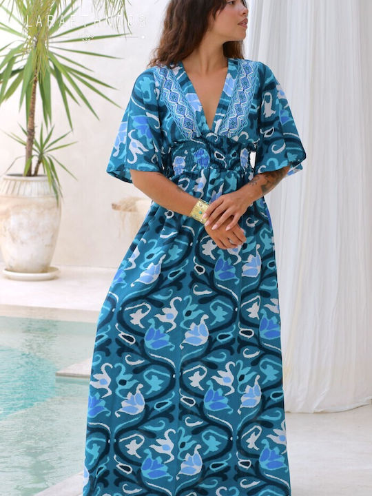Seraphine Лятна Maxi Рокля Тюркоазена